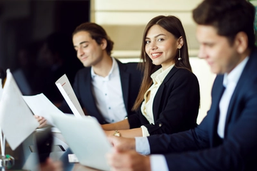 Colleagues During a Meeting